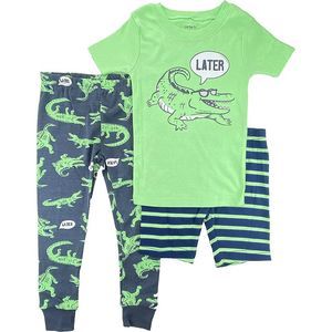 Carter's Girls Or Boys 3 Piece Cotton Pajama Set 3T